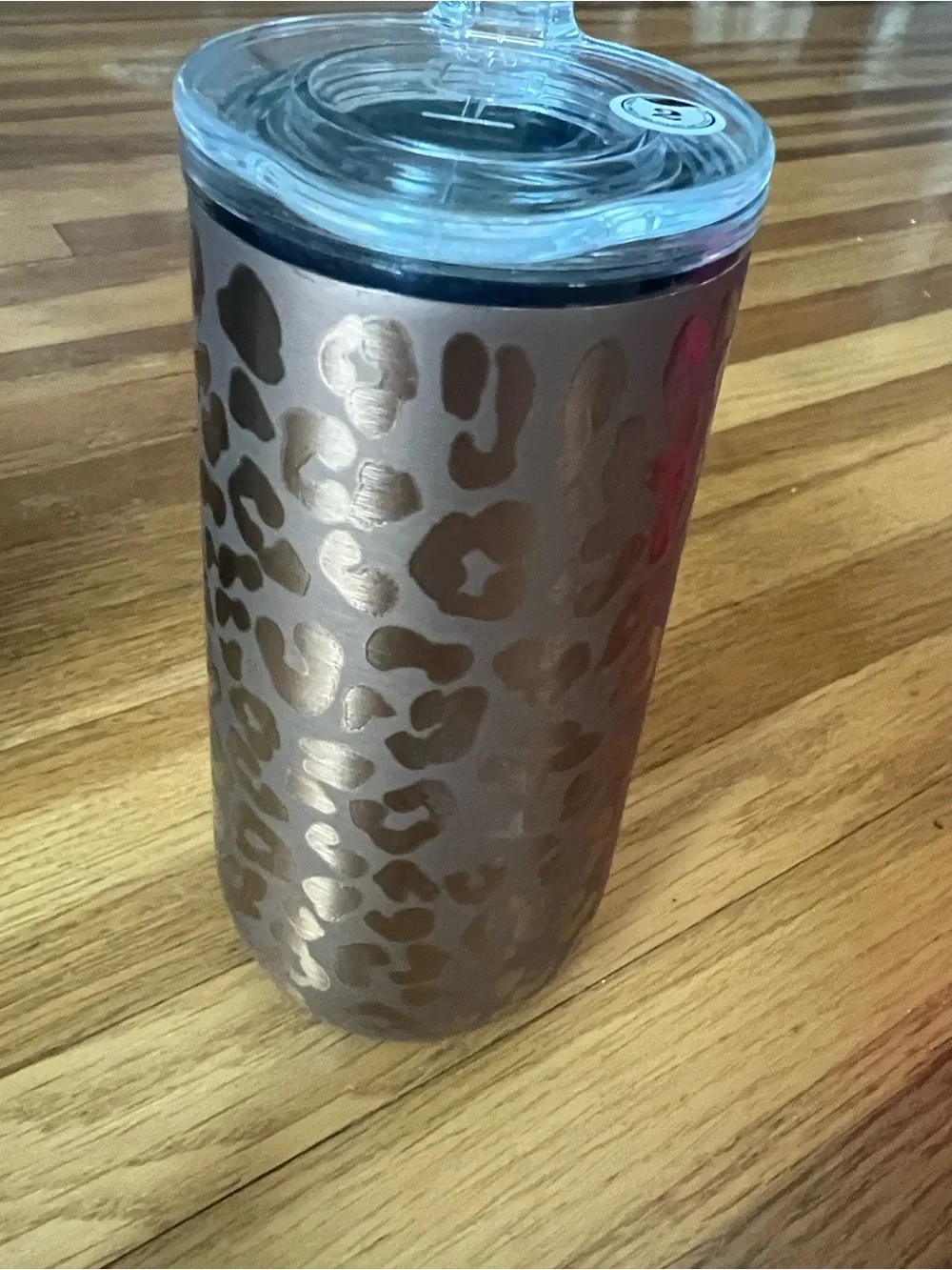 BrüMate Flute Tumbler in Metallic Gold Leopard